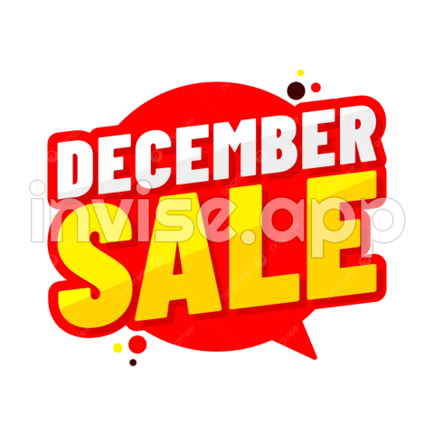 Promo Desember - Spanduk Tag Penjualan Bulan Desember Vektor, Desember, Penjualan, Tag