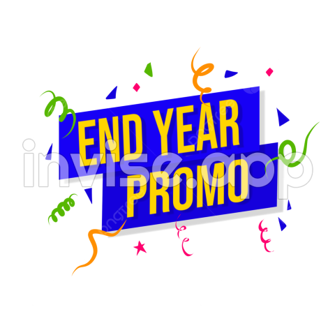 Year End White Transparent, End Year Promo Label, End Year Promo Banner - Contoh Promo Desember