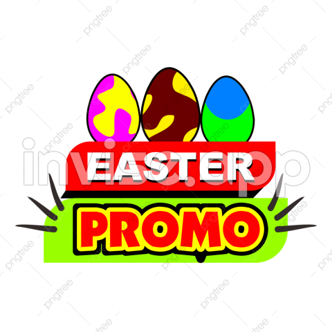 Easter Promo - Easter Banner Clipart Transparent Background, Easter Promo Banner