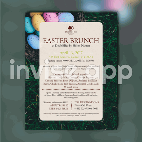 Easter Brunch Flyer - Design An Easter Brunch Flyer For Doubletree By Hilton Hotel Nanuet