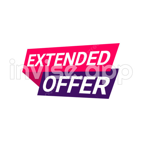 Banner Extended , Vector, Psd, And Clipart With Transparent - Promo Extended Logo