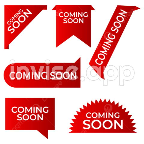 Extended Promo Vector - Coming Soon Flat Promo Banners Set Design Vector, Coming Soon, Sale Tag