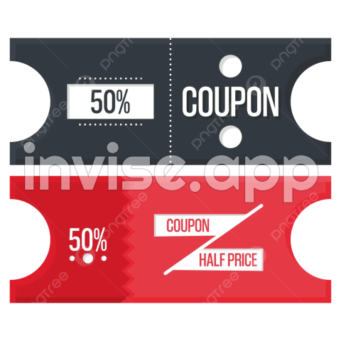 Extended Promo Vector - 50 Coupon Vector , Vector, Psd, And Clipart With Transparent