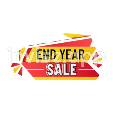 End Year Sale Banner Design, Big Sale Banner, Promotion Banner, End - Year-End Speical