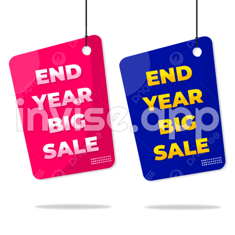 End Year Sale Banner Design, Big Sale Banner, Promotion Banner, End - Year End Promotion