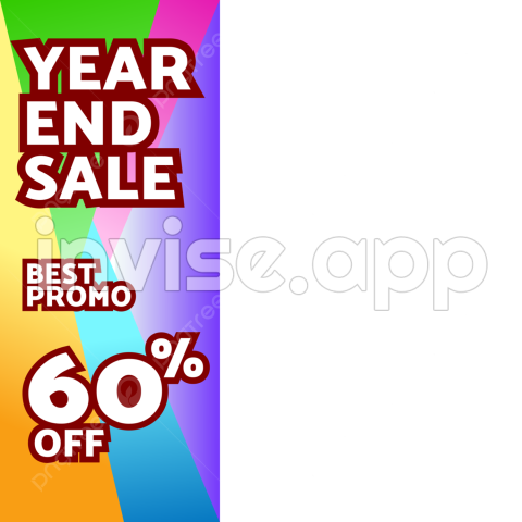 Year End Colorful Banner, Year End, Banners, Sale And Vector With - Year-End Offer