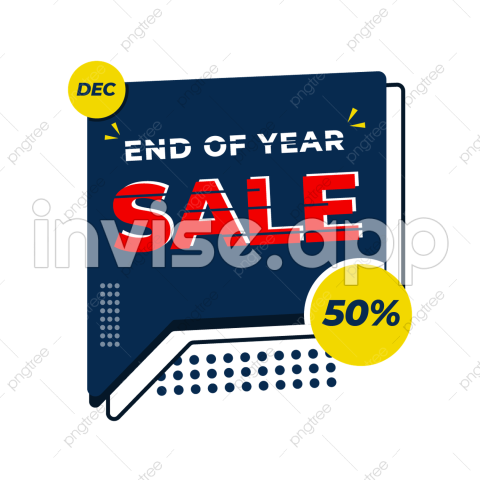 Year End Sale Vector Hd Images, End Of Year Sale Banner - Year-End Offer