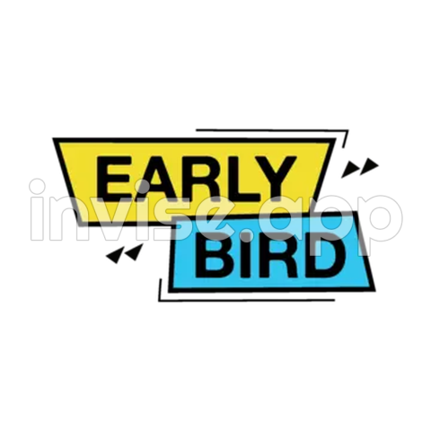 Early Bird Speed Style Vector, Early Bird Sale, Early Birds, Early Bird - Early Bird Promo