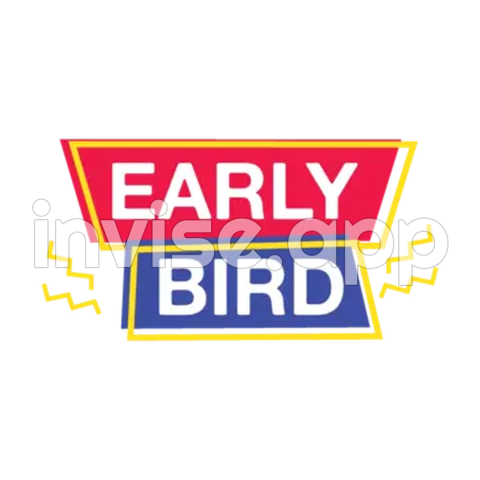 Early Bird Promo - Early Bird Cool Red Blue Vector, Early Birds, Sale, Bird And Vector