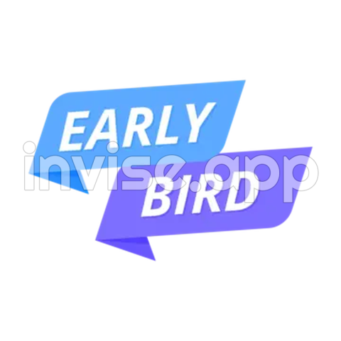 Early Bird Award - Early Bird Speed Style Label Vector, Early Bird Sale, Early Birds