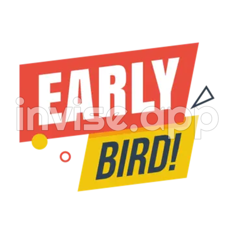 Early Bird Award - Early Bird Speed Style Vector, Early Bird Sale, Early Birds, Early Bird