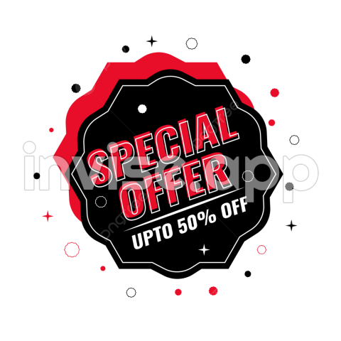 Promocion Especial - Banner De Venta De Oferta Especial Vector , Hexagono, Bandera