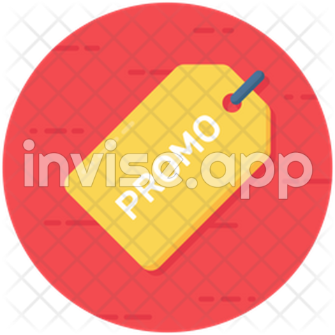 Promo Tag Icon Download In Flat Style - Colour Stickers