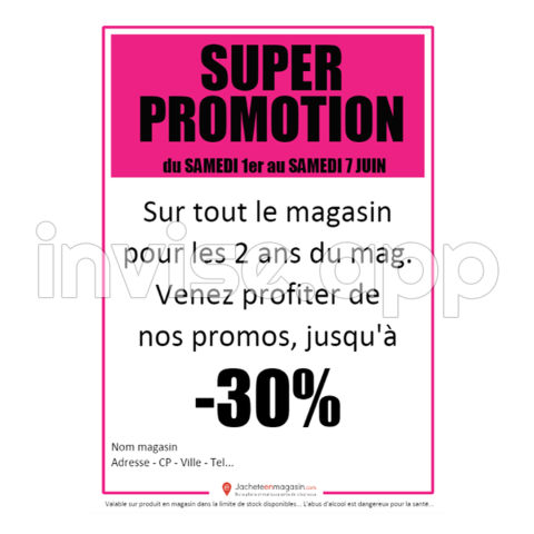 Votre Vente Privee En Magasin P Our Plus De Trafic Dans Votre Magasin - Promo Produit