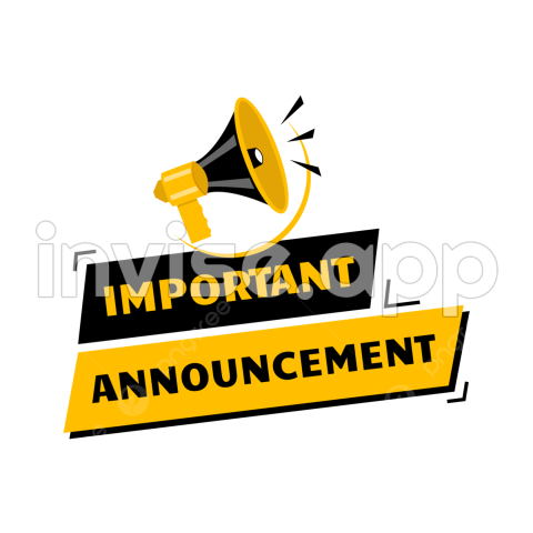 Important Announcement Vector , Vector, Psd, And Clipart With - Annoncement For Promos