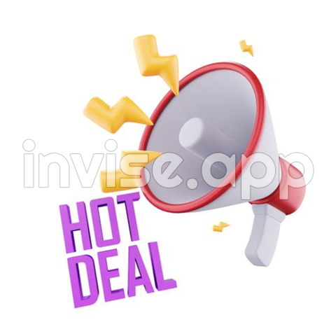 Annoncement For Promos - 3D Hot Deal Announcement 21613376