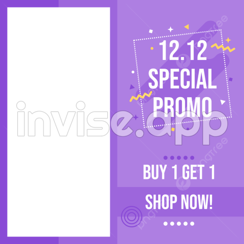 12 Frame Design For Business Promotion, 12 12 Promo, 12 12 Special Sale - Frame Promo