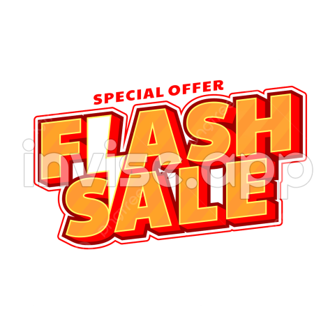 Flash Sale Label, Promotion, Marketing, Discount And Vector With - Promo Flash Sale