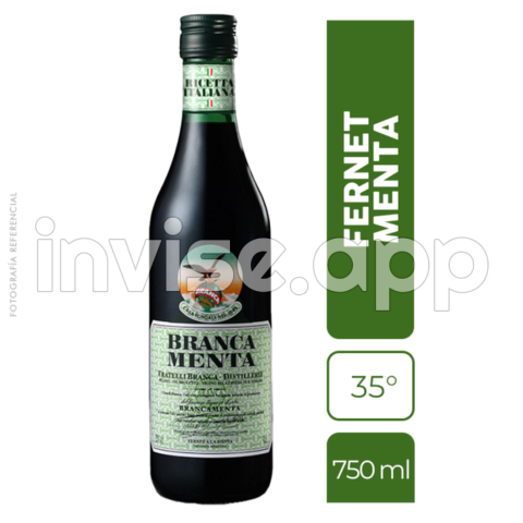 Fernet Menta - Fernet Menta 750 Ml Branca Supermercado Rofil