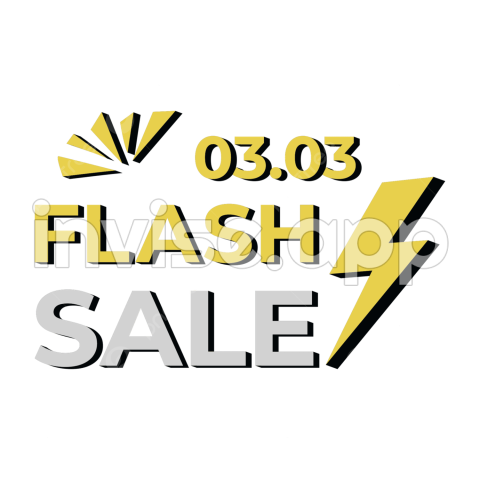 Flash Sale Art - Flash Sale Promotion Vector Art , Flash Sale Promotion Vector, Flash