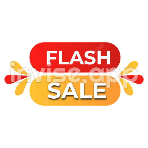 Flash Sale Art - Discount Flash Sale Vector Art , Creative Flash Sale Tag