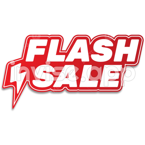 Flash Sale Diskon Banner Vektor Clip Art, Label Penjualan, Logo - Flash Sale Vector