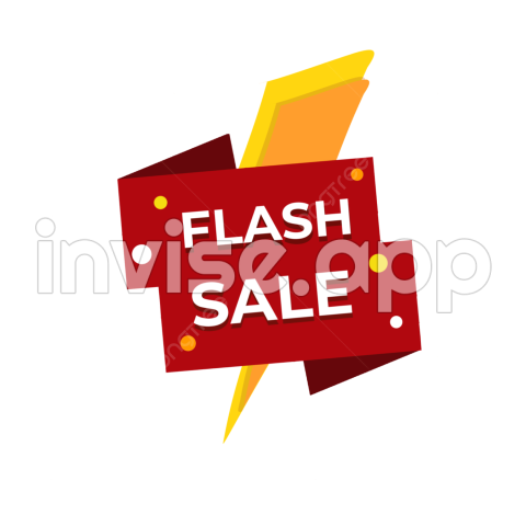 Flash Sales Transparent, Flash Sale Sign, Sale, Discount, Sign - Rotulo De Flash Sale