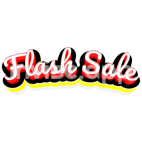 Flash Sale Clip Art - Flash Sale Clipart Transparent Background, Flash Sale 3D, Flash Sale