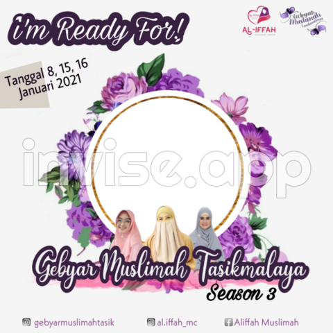 Gebyar - Gebyar Muslimah Tasikmalaya Season 3 Twibbonize