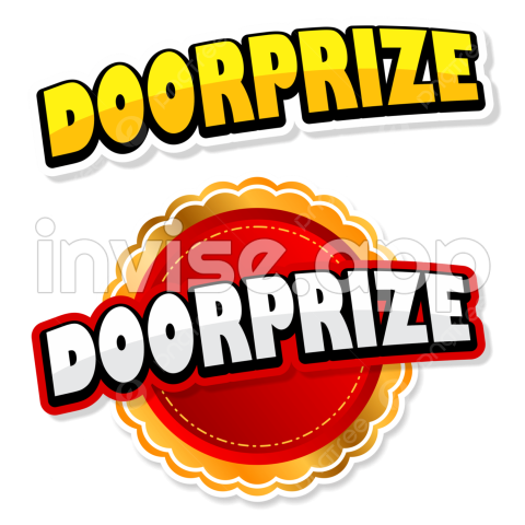 Desain Doorprize, Hadiah, Clipart Hadiah Pintu, Rancangan - Gebyar Promo Sign