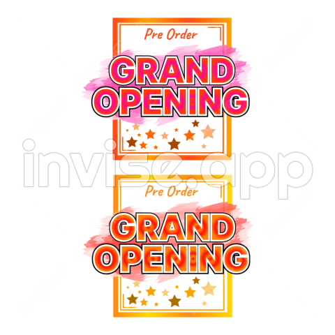 Grand Opening Promotion - Grand Opening Blue Vector Hd Images, Grand Opening Frame Style