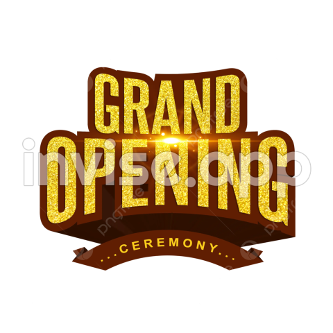 Grand Opening 3D Gold Design, Grand Opening, Opening Soon, Coming Soon - Grand Opening Invitation