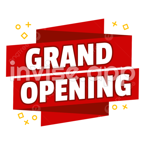 Grand Opening Promotion - Grand Openings Clipart Vector, Red Banner Vector With Grand Opening