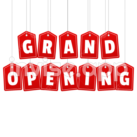 Grand Opening Text Vector Images, Grand Opening Text Headline Theme - Grand Opening Promotion