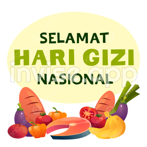 Promo Makanan Hari Ini - Gambar Ilustrasi Vektor Memperingati Hari Gizi Nasional Yang Bahagia