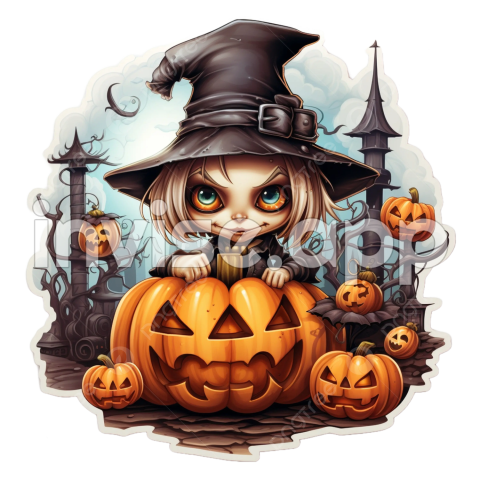 Promo Halloween+ - Halloween Day Sticker On Transparent Background, Halloween, Sticker