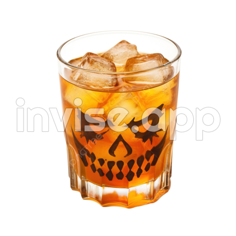 Halloween Drink Promo - Halloween Drink Idea, Freak Monster Cocktail, Jack O^Lantern^S Face On