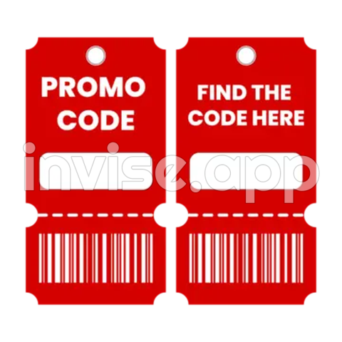 Promo Code - Promo Code Coupon Label Design Vector, Promo Code, Coupon Code, Label