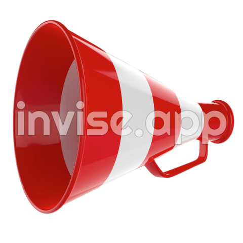 Megaphone Transparent Image Download, Size 2048X2048Px - Cheer Poms And Megaphone Clip Art