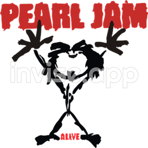 Pearl Jam Standee Promo - Pearl Jam Alive Logo Vector (Cdr) Free Download