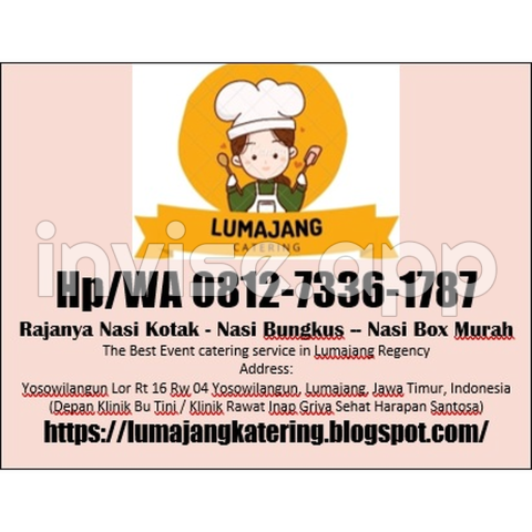 081273361787 Jual Nasi Bungkus Jumat Berkah Menu Ikan Di Yosowilangun - Makanan Jumat Berkah