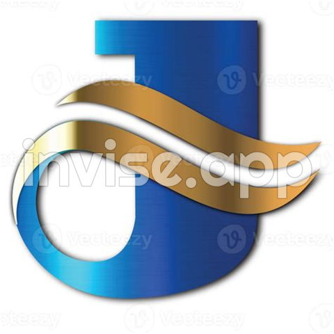 Letter J Logo - Golden Blue Letter J Logo 32538541