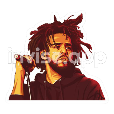 J Cole 2 Stickerni Tn - J. Cole Basketball