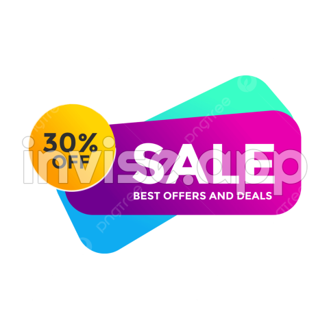 Sales Promo Price Card - 30 Off Sale Promotion Banner Template, Best Deal, 30 Off, Sale