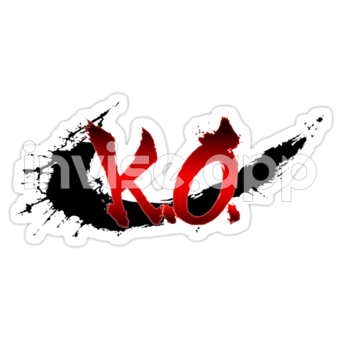 K.O Sete - "Street Fighter K O " Stickers By Tombst0Ne Redbubble