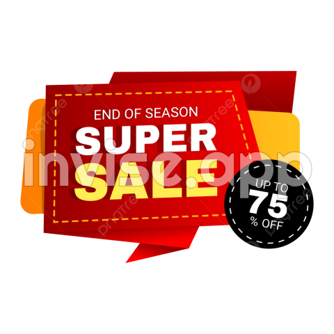 Sale Promotion Tag Banner Badge Label Sticker With Discount, Tag, Label - Sample Label Vector