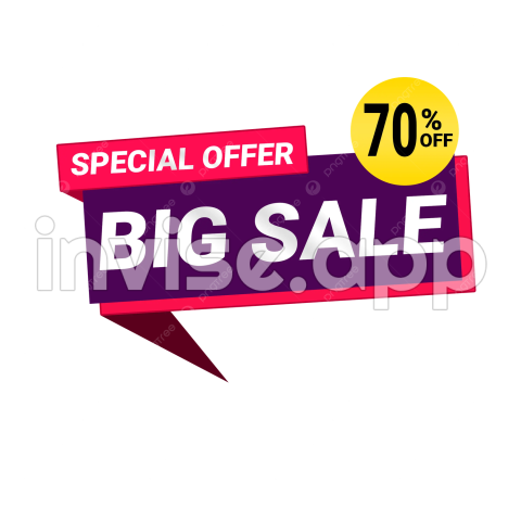 Design Promo Label - Big Sale Special Offer Banner Label Discount Promo, Big Sale, Special