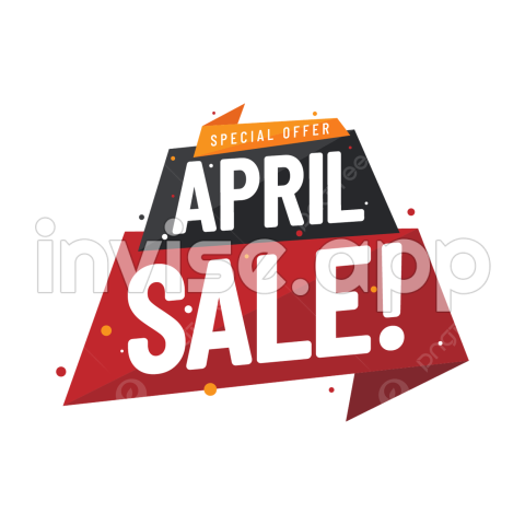 Promotion Special Offer Vector Design Images, Special Offer April Sale - Daily Promotion Banner