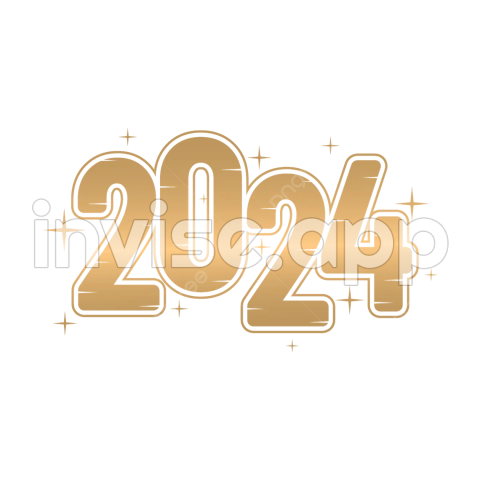 Golden Sparkling 2024 Vector, 2024, Gold, Star And Vector With - Prom 2024 Poster