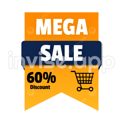 Mega Promo Banner - Mega Sale And Discount Banner, Mega Sale And Discount, Mega Sale